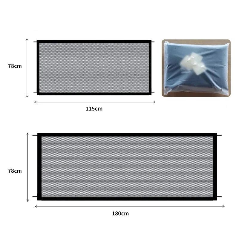 Foldable Breathable Mesh Dog Barrier Playpen With Hooks - BarkHatch