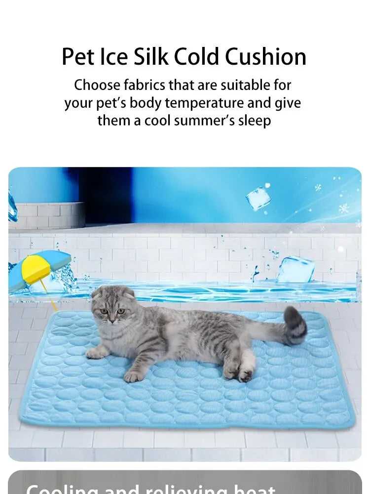 Pet Ice Mats Cooling Sleeping Pad for Cats and Dogs Nest Bed - BarkHatch