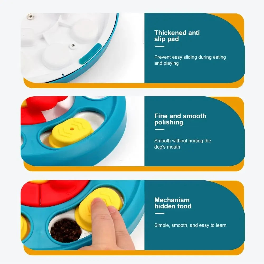 Rotating Pet Feeding Toy Interactive Slow Feeder For Dogs - BarkHatch