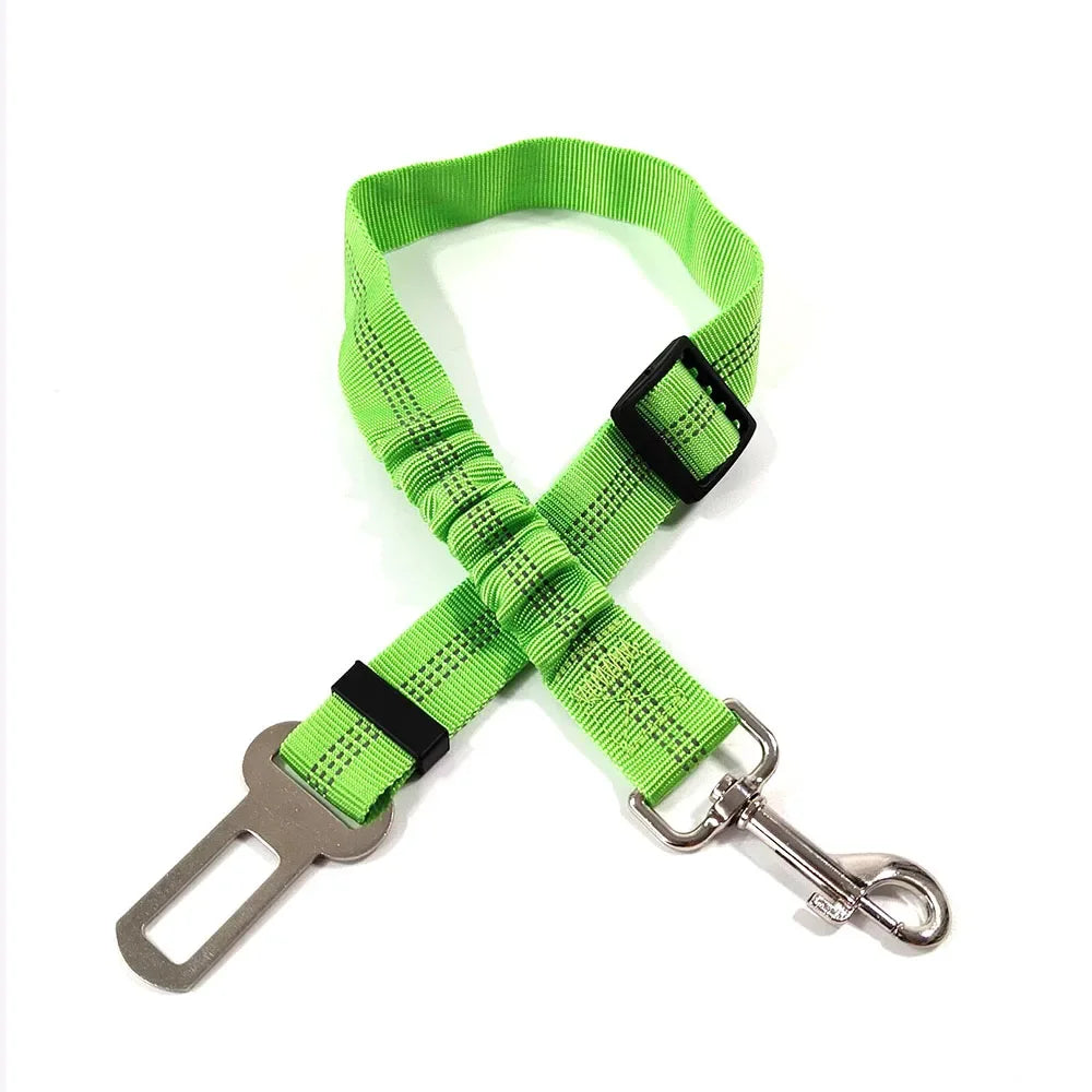 Adjustable Dog Car Seat Belt Harness Reflective Nylon - BarkHatch