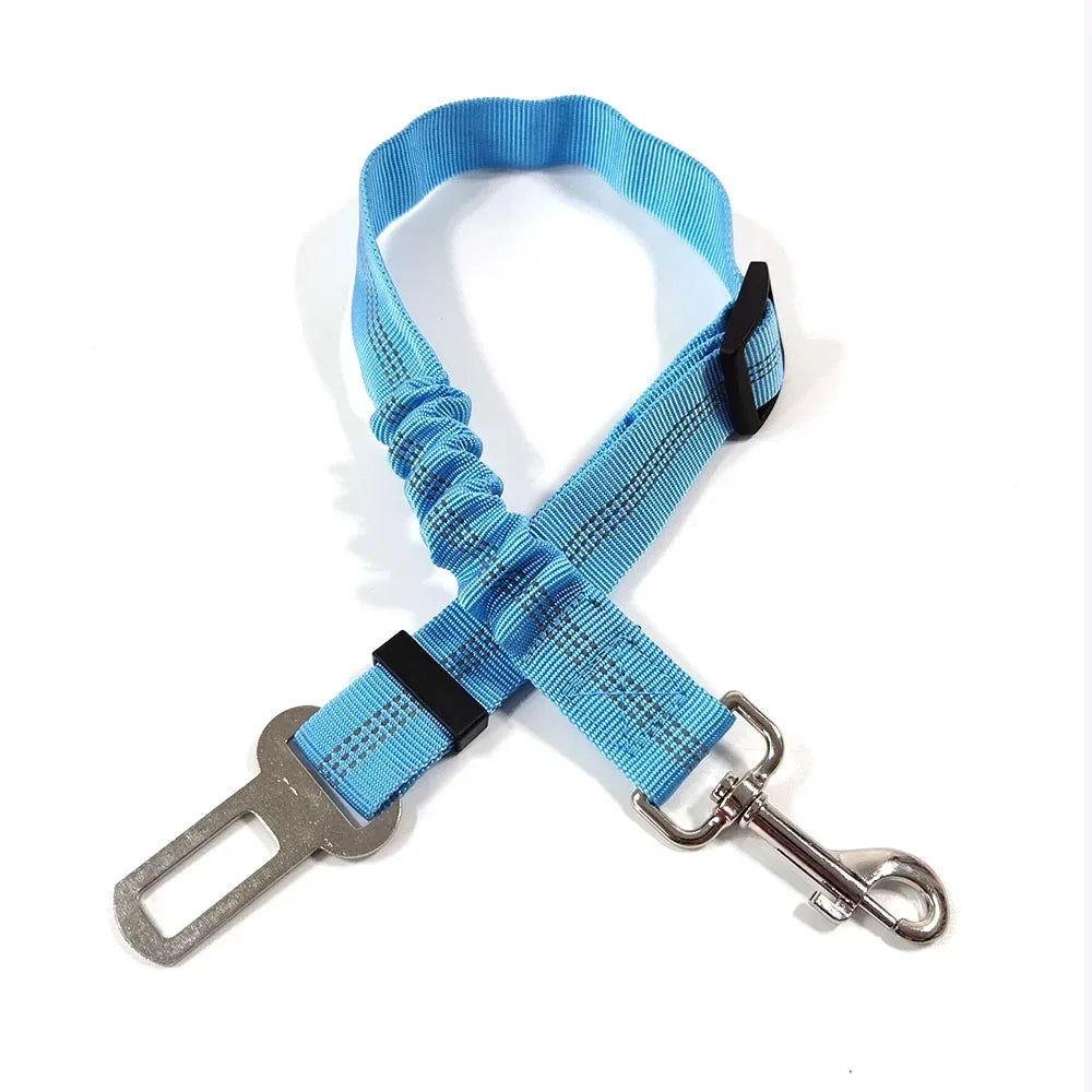 Adjustable Dog Car Seat Belt Harness Reflective Nylon - BarkHatch