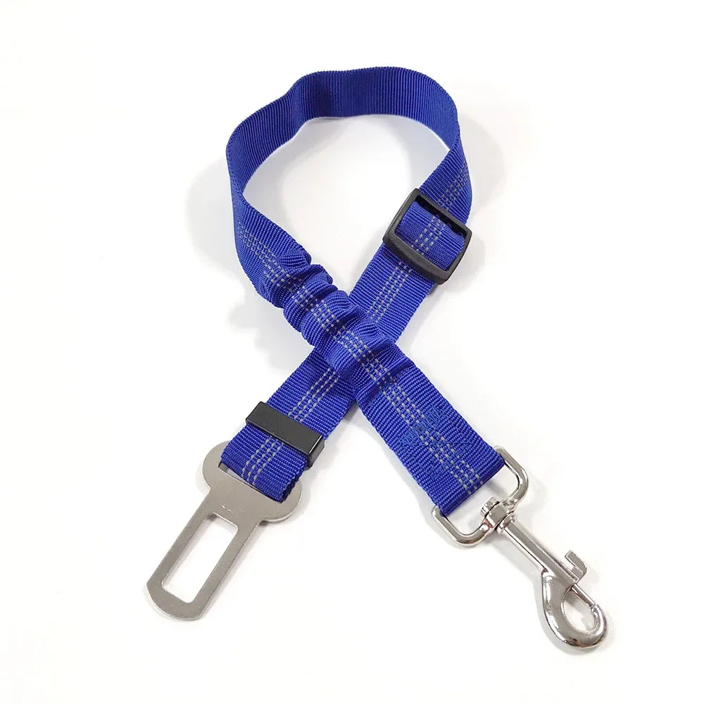 Adjustable Dog Car Seat Belt Harness Reflective Nylon - BarkHatch