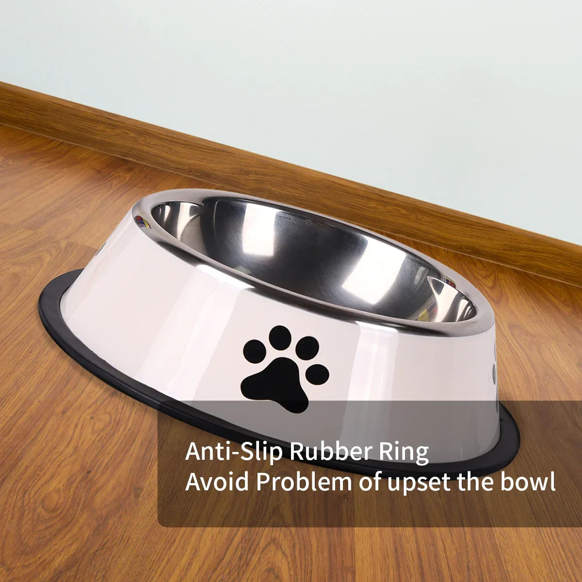 1PC Stainless Steel Pet Bowl Cat Bowl Dog Food Bowl Multi-Specification Anti-fall Food Bowl Food Bowl Feeding Pet Supplies - BarkHatch