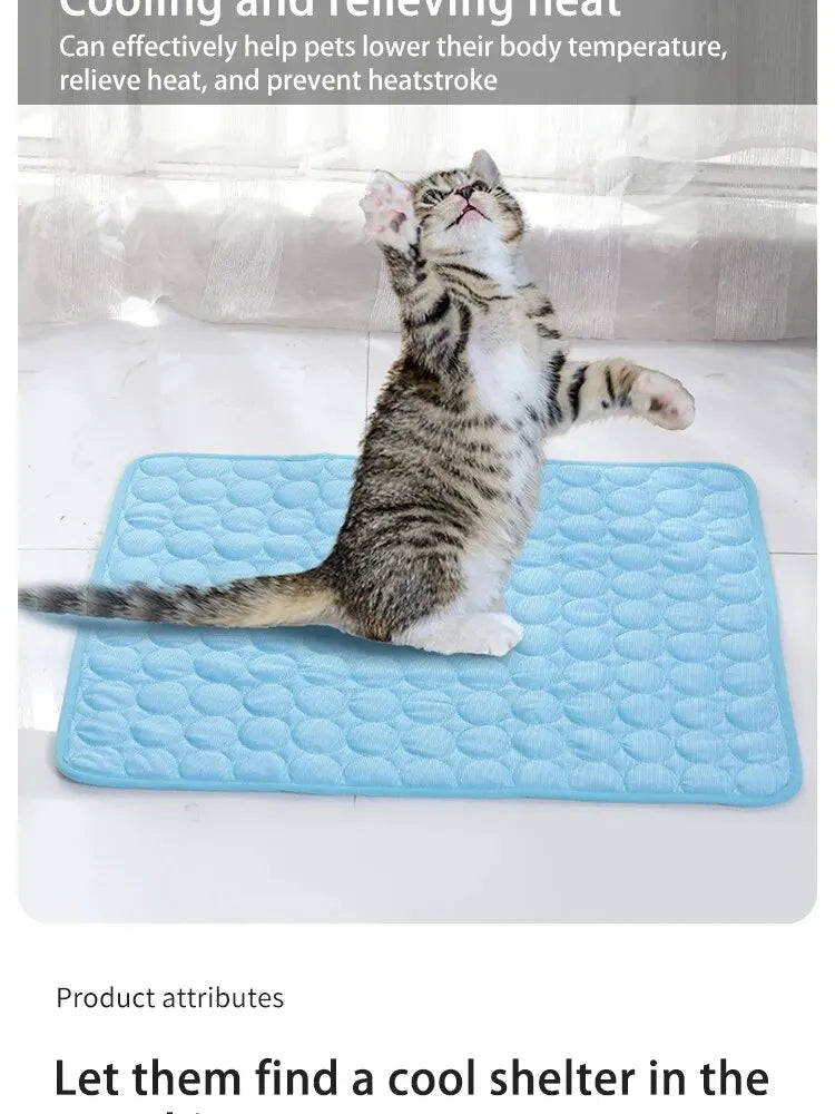 Pet Ice Mats Cooling Sleeping Pad for Cats and Dogs Nest Bed - BarkHatch