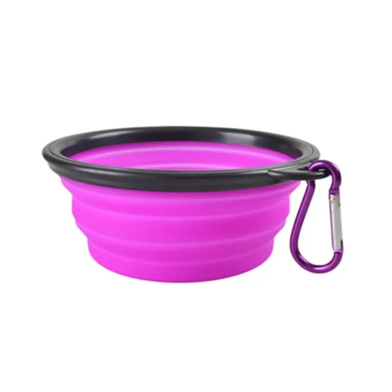 Portable Pet Food Bowl Durable TPR Collapsible Travel Bowl - BarkHatch