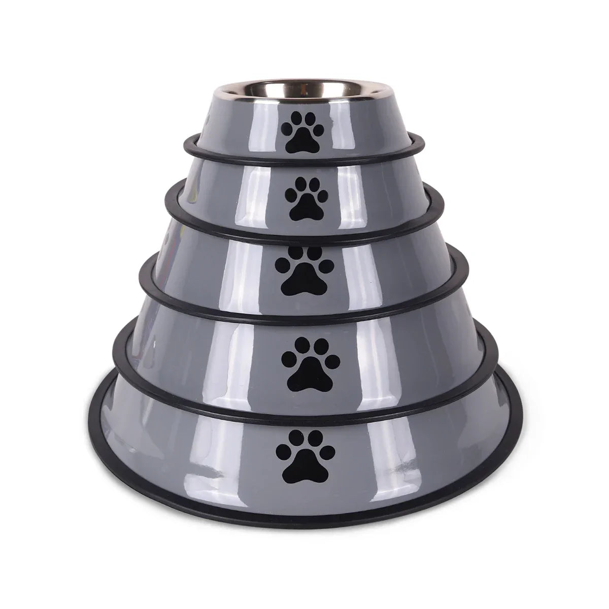 1PC Stainless Steel Pet Bowl Cat Bowl Dog Food Bowl Multi-Specification Anti-fall Food Bowl Food Bowl Feeding Pet Supplies - BarkHatch