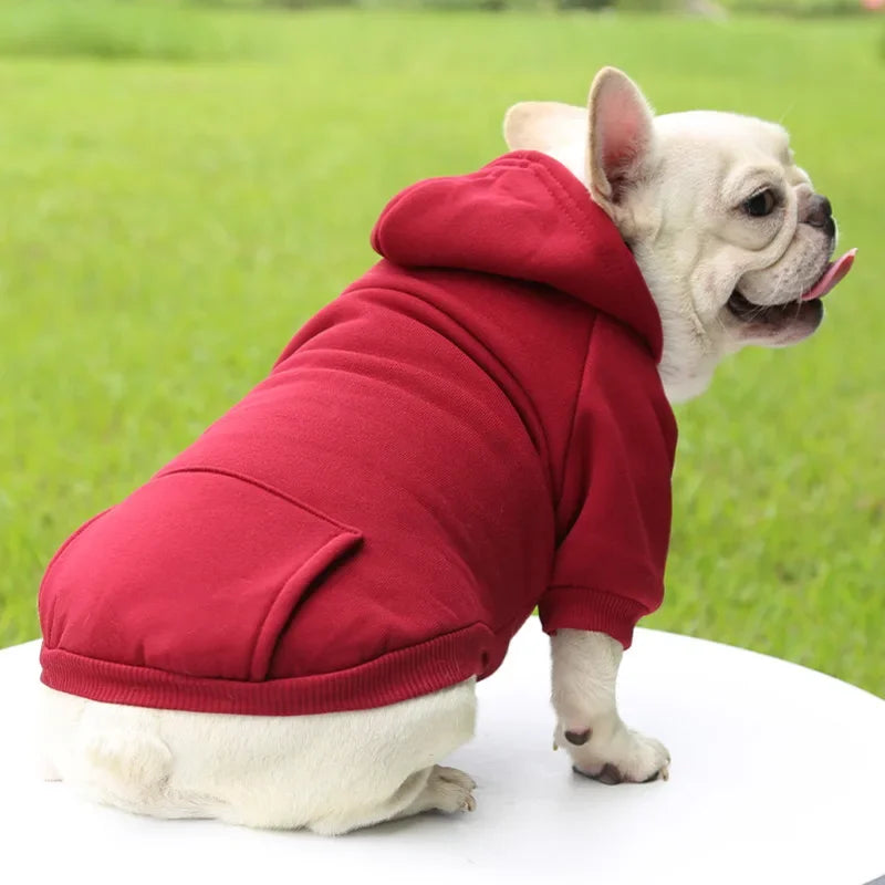 Winter Hooded Dog Sweatshirt For Small Medium Pet Clothing - BarkHatch