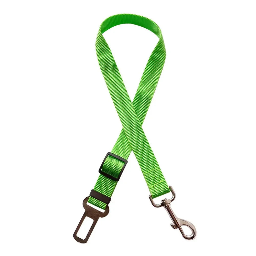 Adjustable Dog Car Seat Belt Harness Reflective Nylon - BarkHatch