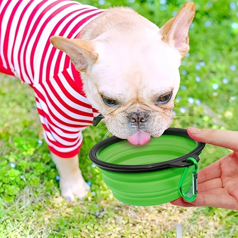 Portable Pet Food Bowl Durable TPR Collapsible Travel Bowl - BarkHatch