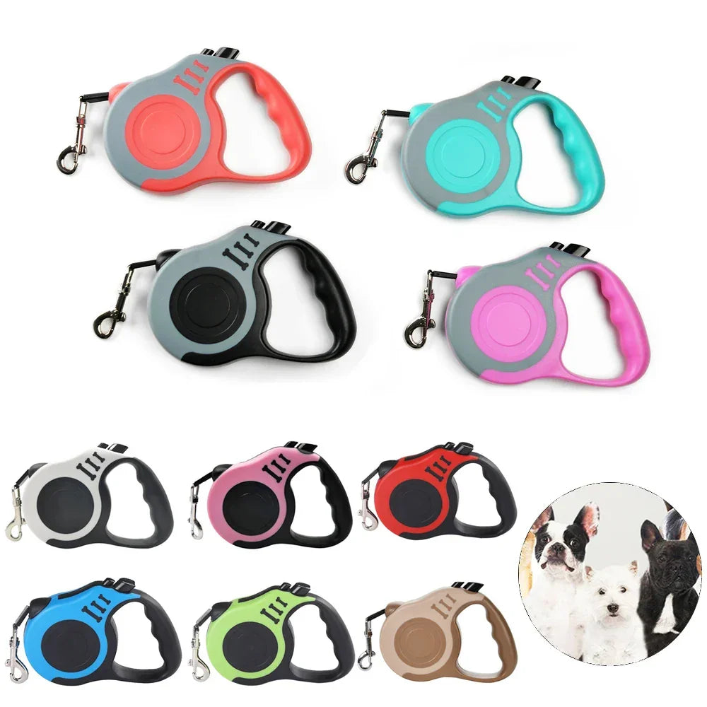 3m 5m Retractable Dog Leash Nylon For Medium Large Dogs - BarkHatch