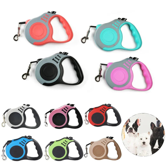 3m 5m Retractable Dog Leash Nylon For Medium Large Dogs - BarkHatch