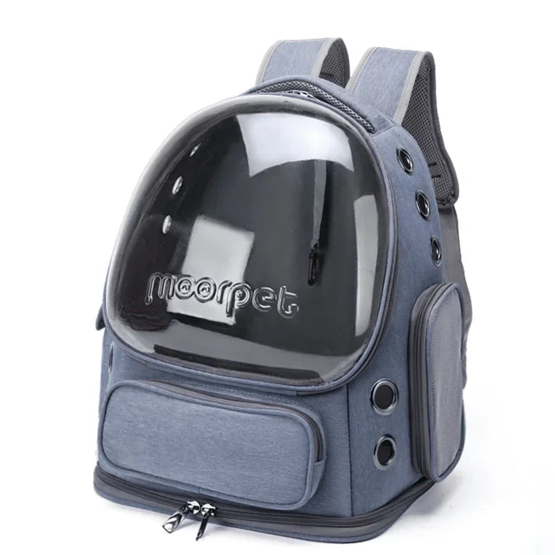 Transparent Cat Carrier Backpack Breathable Travel Bag - BarkHatch