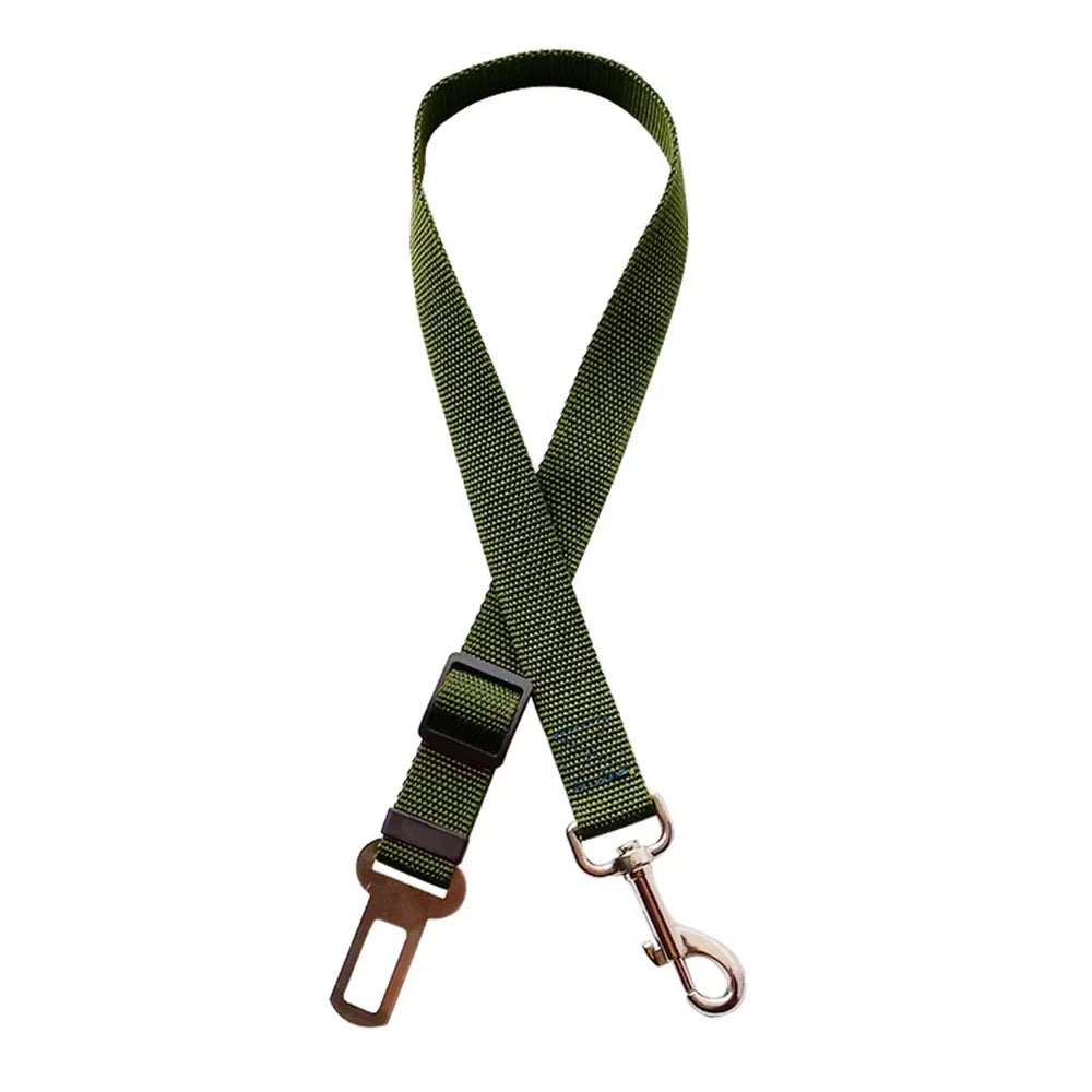 Adjustable Dog Car Seat Belt Harness Reflective Nylon - BarkHatch