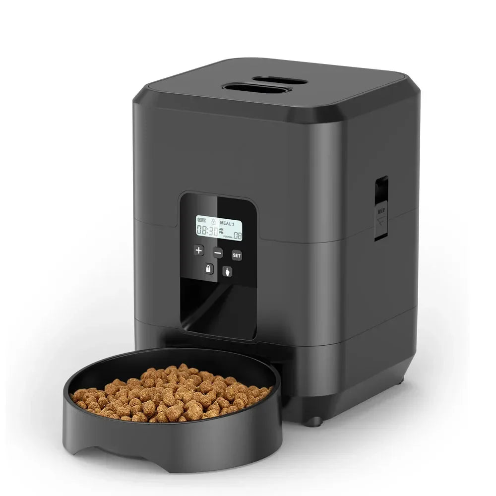 Smart Automatic Pet Feeder LCD Display Timed Food Dispenser Cats Dogs - BarkHatch