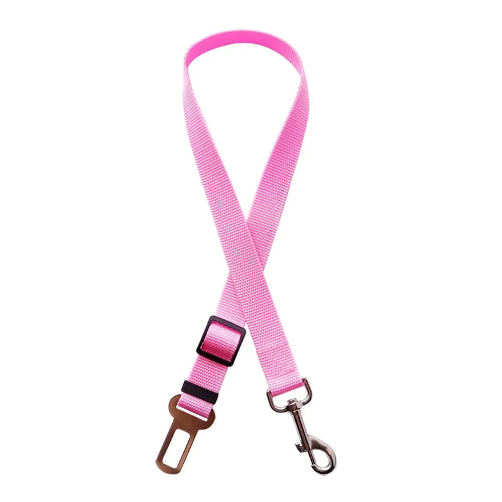 Adjustable Dog Car Seat Belt Harness Reflective Nylon - BarkHatch