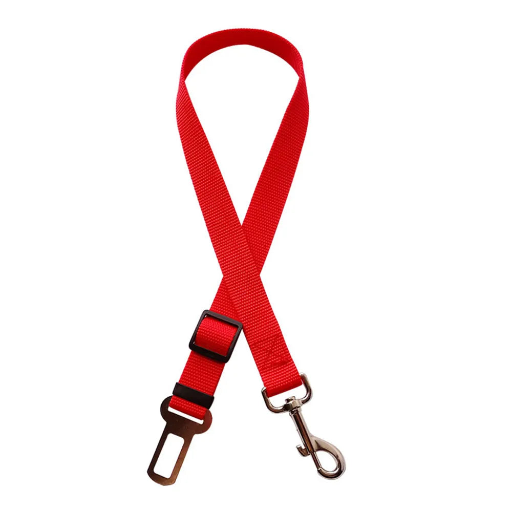 Adjustable Dog Car Seat Belt Harness Reflective Nylon - BarkHatch