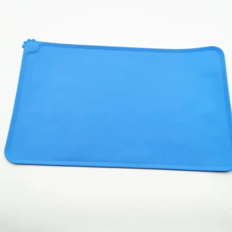 Silicone Dog Bowl Mat With High Lips Nonstick Waterproof Pad - BarkHatch