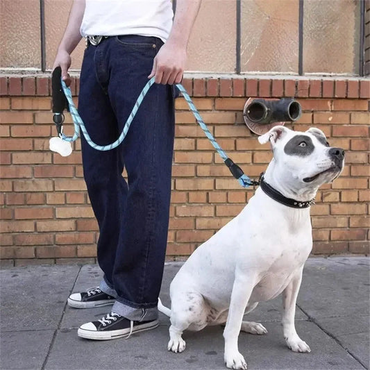 Reflective Dog Leash With Padded Handle And Heavy Duty Rope - BarkHatch