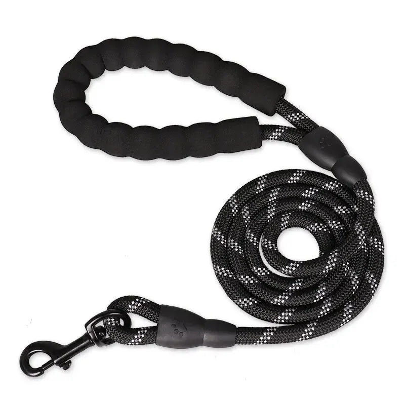 Reflective Dog Leash With Padded Handle And Heavy Duty Rope - BarkHatch