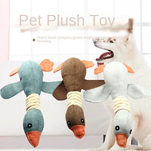 Wild Goose Pet Toy Sound Resistant Teeth Cleaning Dog Cat - BarkHatch