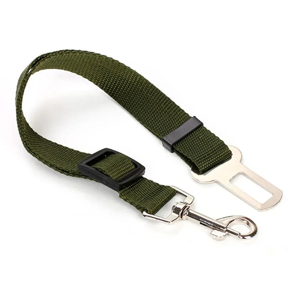 Adjustable Dog Car Seat Belt Harness Reflective Nylon - BarkHatch