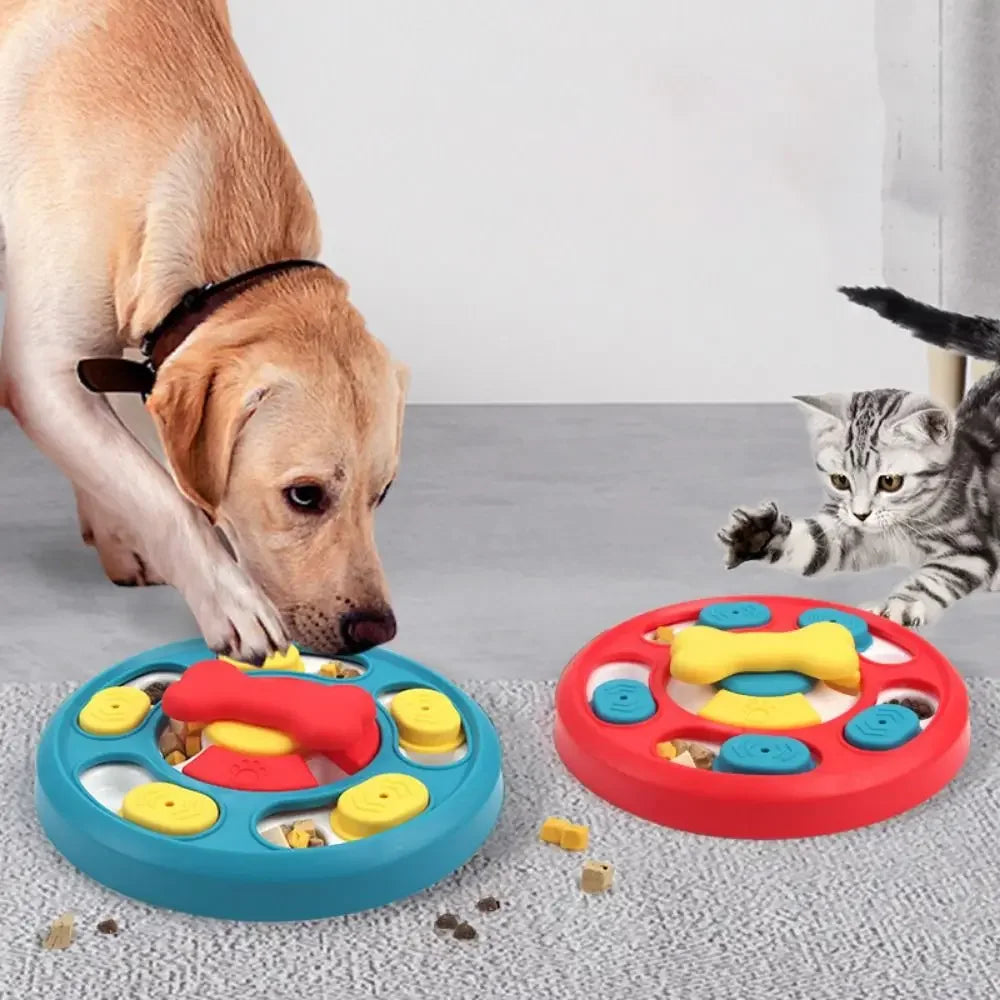 Rotating Pet Feeding Toy Interactive Slow Feeder For Dogs - BarkHatch