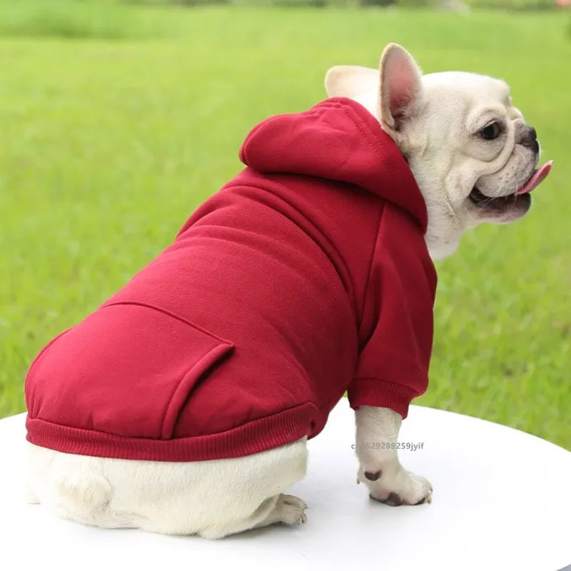 Winter Hooded Dog Sweatshirt For Small Medium Pet Clothing - BarkHatch