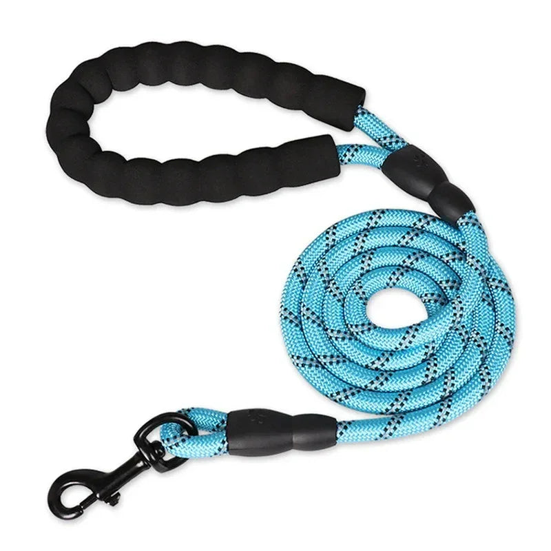 Reflective Dog Leash With Padded Handle And Heavy Duty Rope - BarkHatch