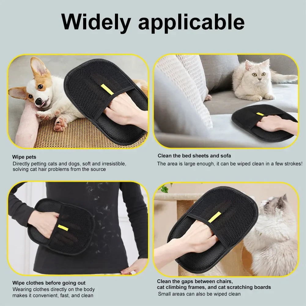 Pet Hair Remover Mitts Gloves Deshedding Brush for Dogs - BarkHatch