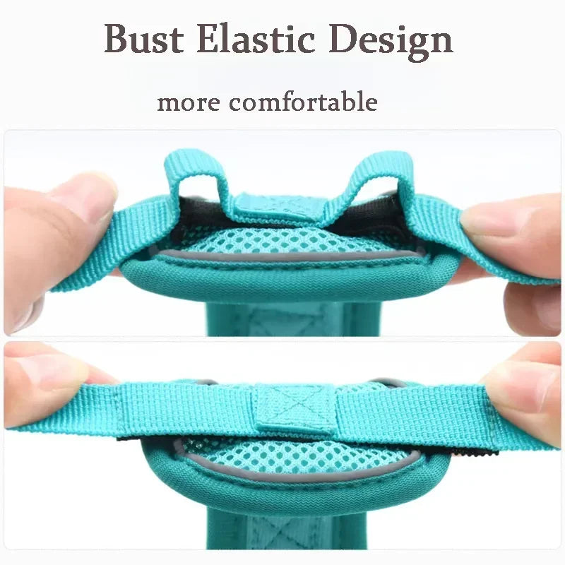 No Pull Dog Harness And Leash Set Reflective Mesh Vest - BarkHatch