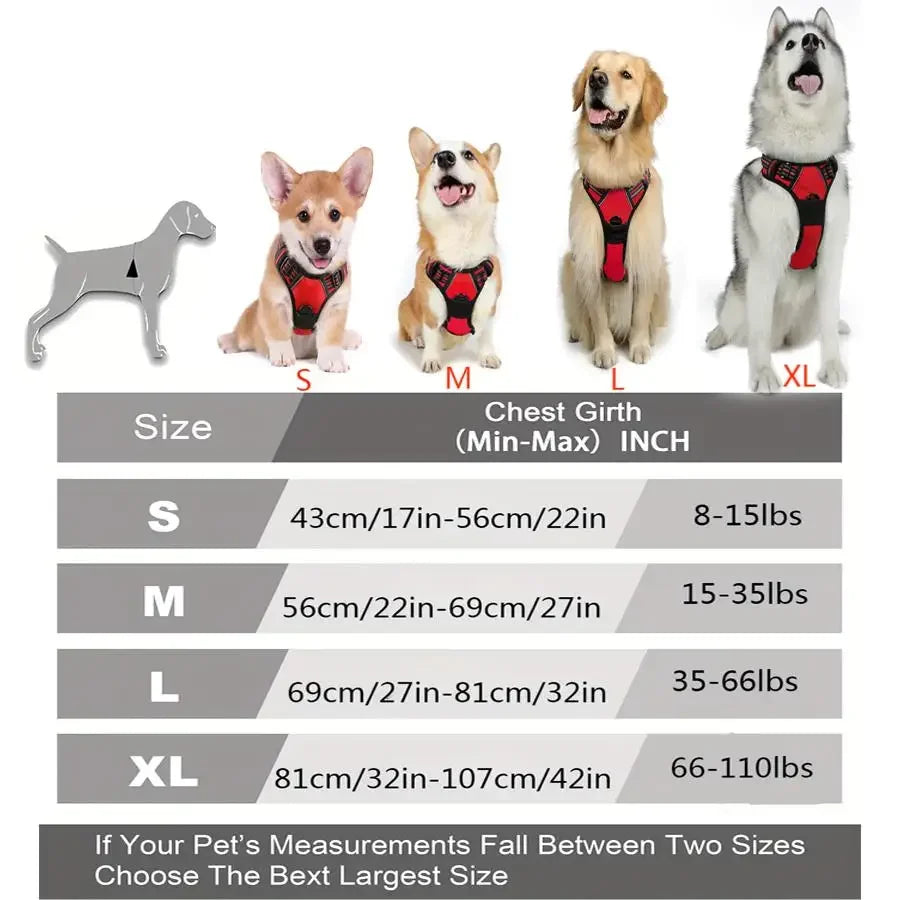 No-Pull Dog Harness for Large Dogs – Heavy Duty & Reflective | BarkHatch - BarkHatch