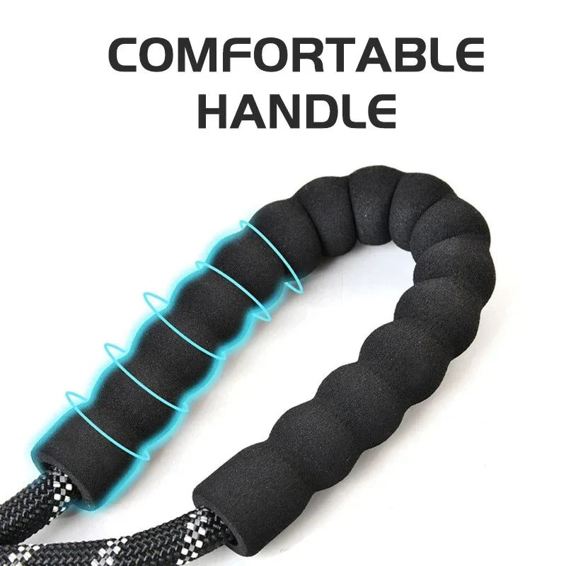 Reflective Dog Leash With Padded Handle And Heavy Duty Rope - BarkHatch