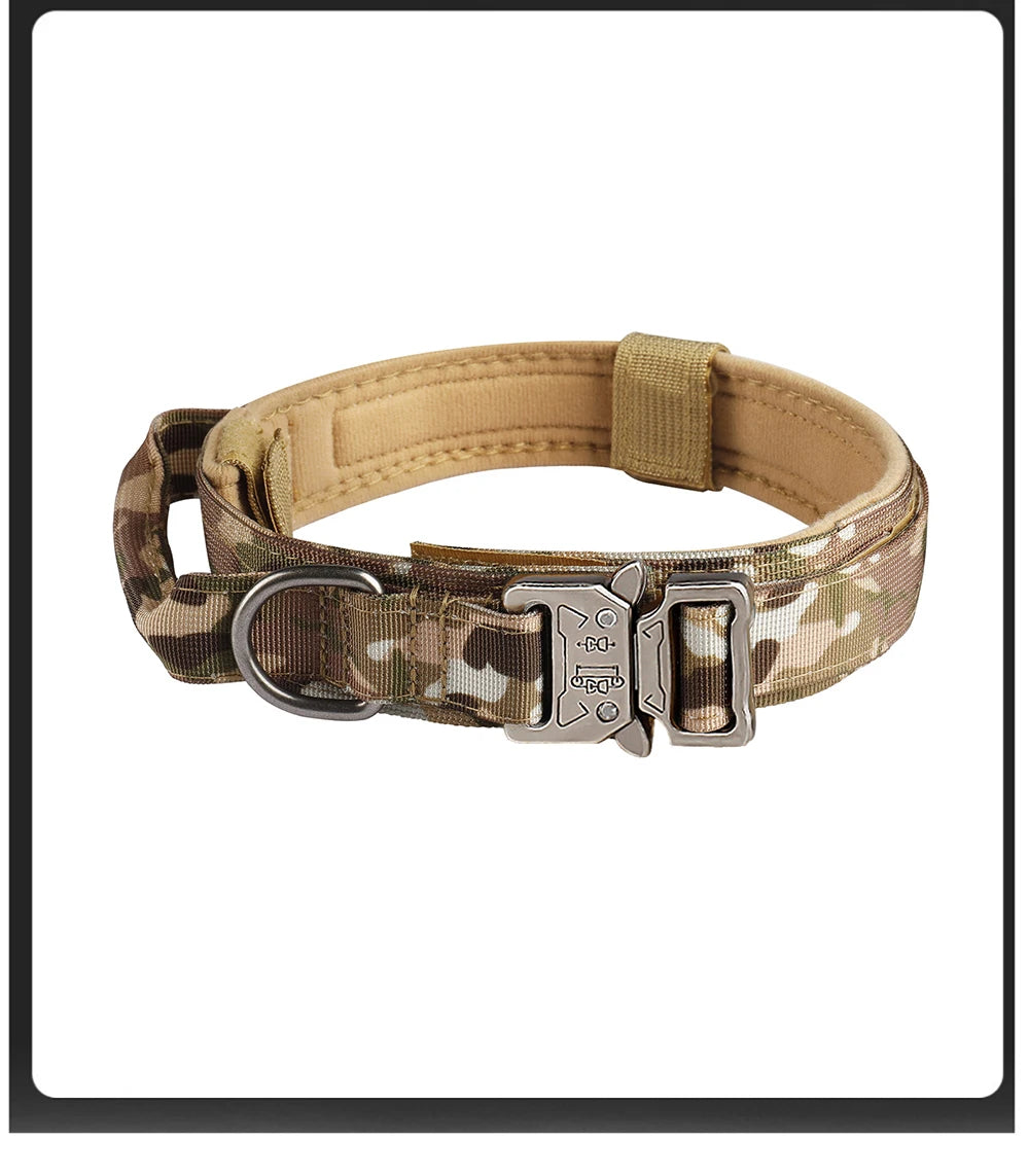 Outdoor Tactical Dog Collar With Metal Buckle Nylon Large - BarkHatch