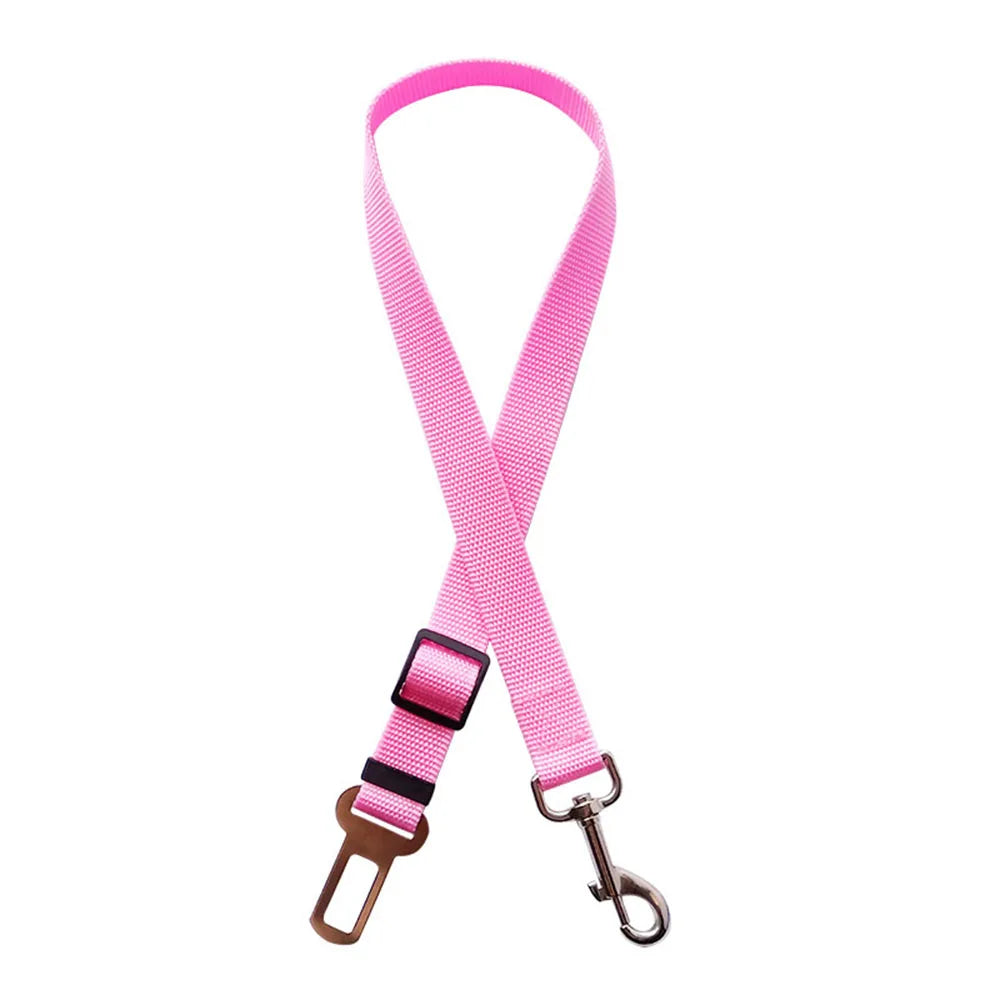 Adjustable Dog Car Seat Belt Harness Reflective Nylon - BarkHatch