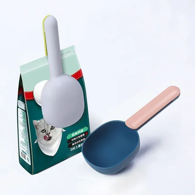 Portable Multifunction Pet Feeding Spoon And Sealing Bag Clip - BarkHatch