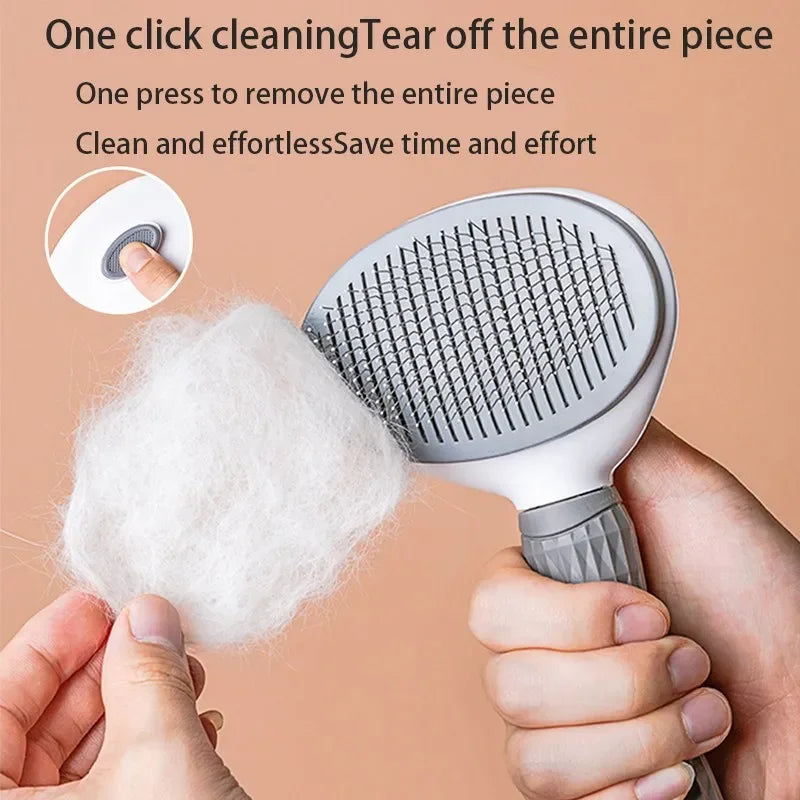 Dog Cat Hair Brush Comb Pet Hair Remover Grooming Tool - BarkHatch