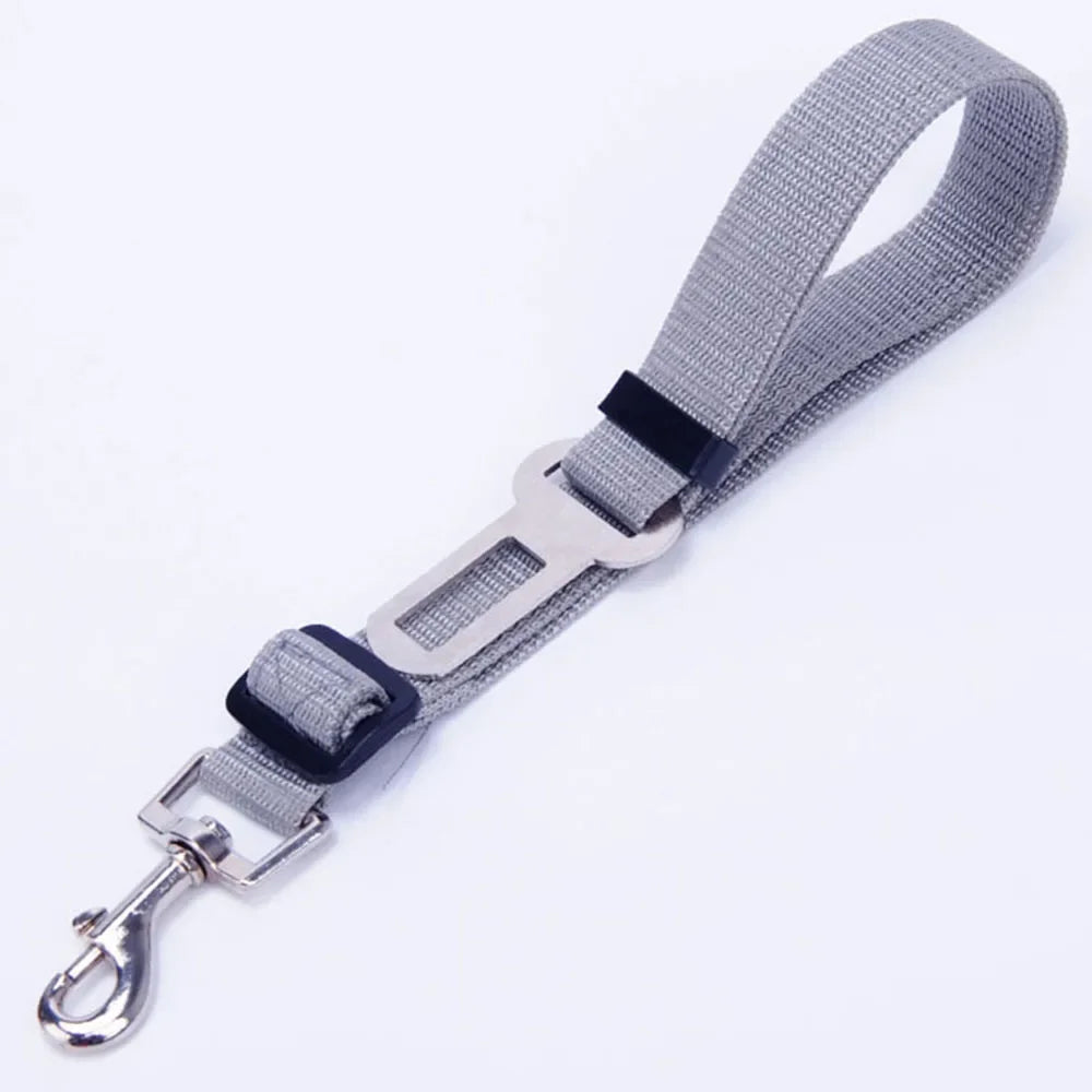 Adjustable Dog Car Seat Belt Harness Reflective Nylon - BarkHatch