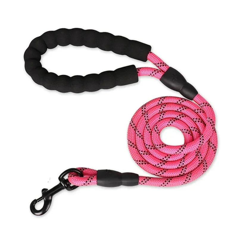 Reflective Dog Leash With Padded Handle And Heavy Duty Rope - BarkHatch