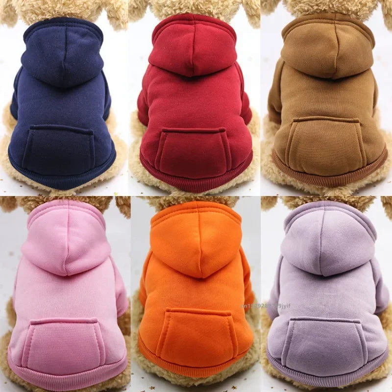 Winter Hooded Dog Sweatshirt For Small Medium Pet Clothing - BarkHatch