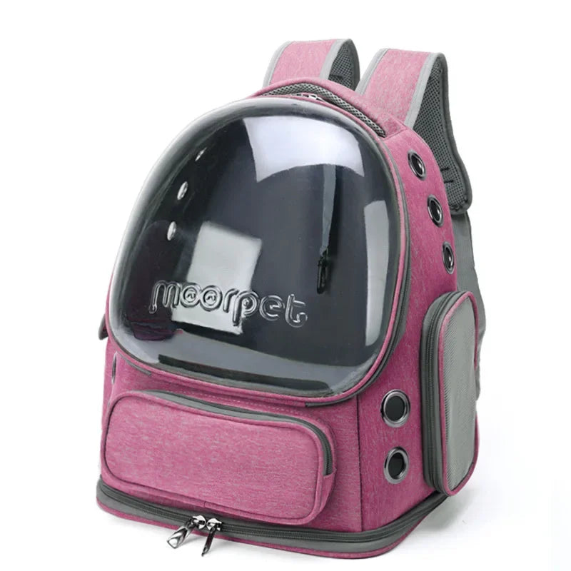 Transparent Cat Carrier Backpack Breathable Travel Bag - BarkHatch