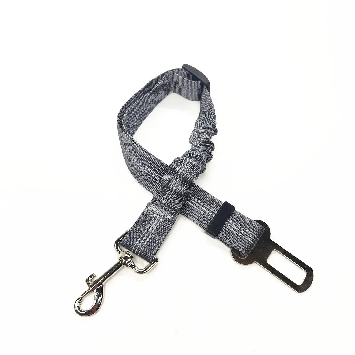 Adjustable Dog Car Seat Belt Harness Reflective Nylon - BarkHatch