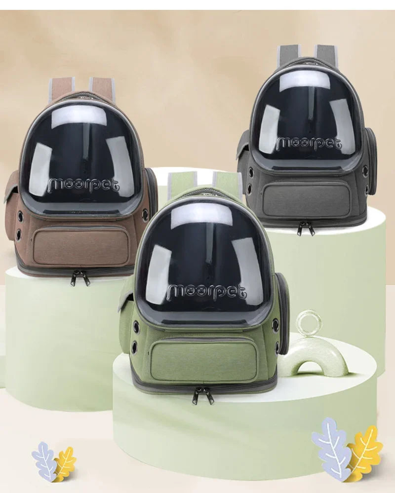 Transparent Cat Carrier Backpack Breathable Travel Bag - BarkHatch