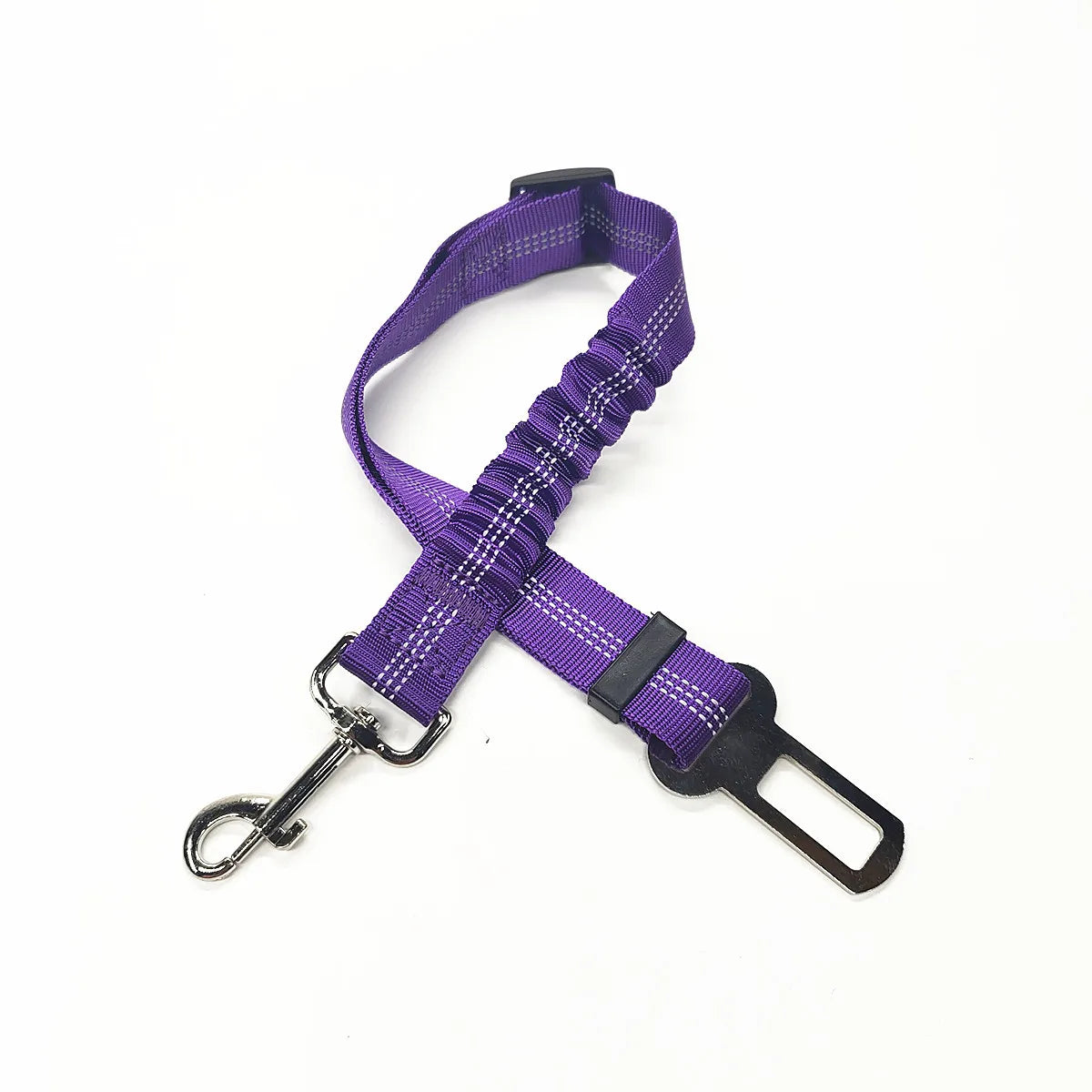 Adjustable Dog Car Seat Belt Harness Reflective Nylon - BarkHatch