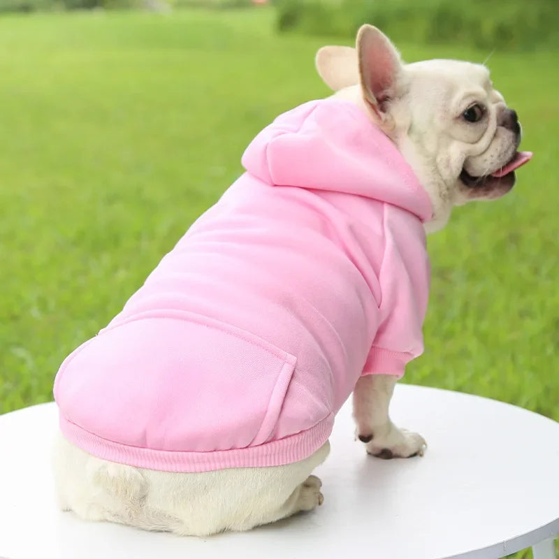 Winter Hooded Dog Sweatshirt For Small Medium Pet Clothing - BarkHatch