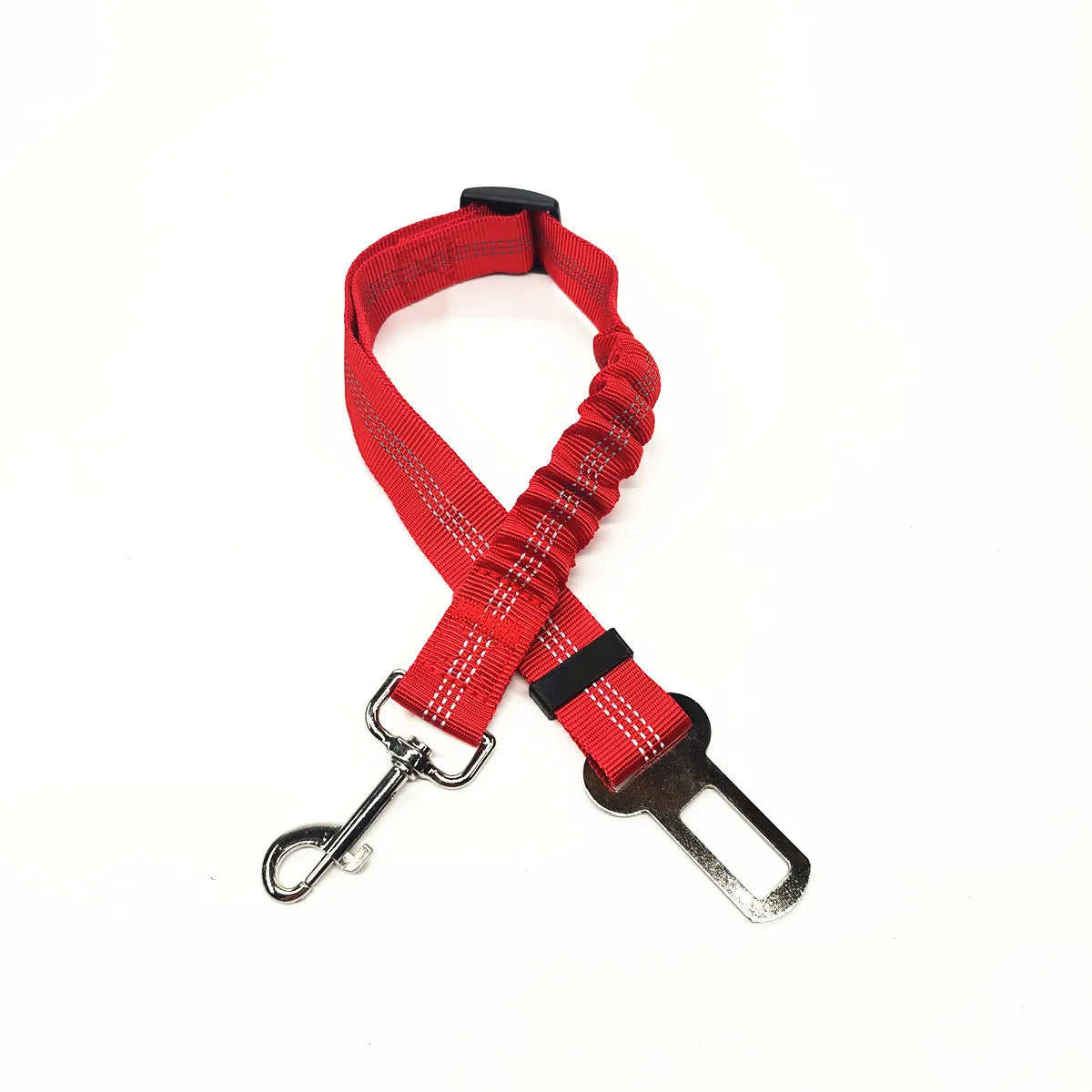 Adjustable Dog Car Seat Belt Harness Reflective Nylon - BarkHatch