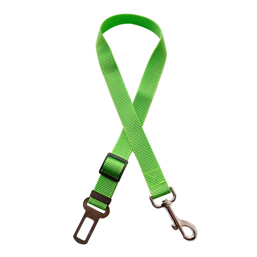 Adjustable Dog Car Seat Belt Harness Reflective Nylon - BarkHatch