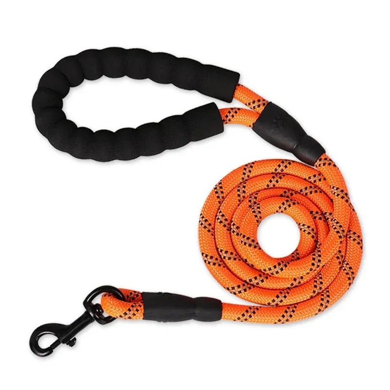 Reflective Dog Leash With Padded Handle And Heavy Duty Rope - BarkHatch