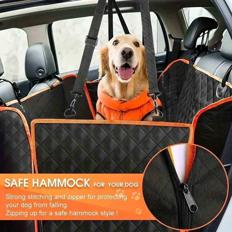 Premium Waterproof Dog Hammock Car Seat Cover Scratch Resistant - BarkHatch
