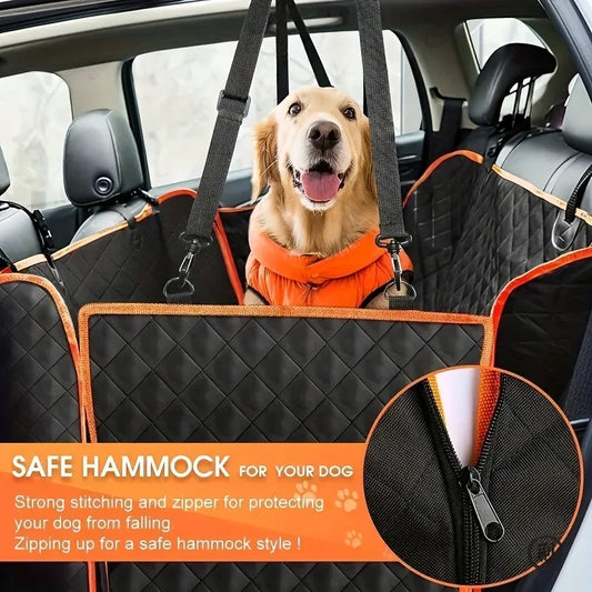 Premium Waterproof Dog Hammock Car Seat Cover Scratch Resistant - BarkHatch