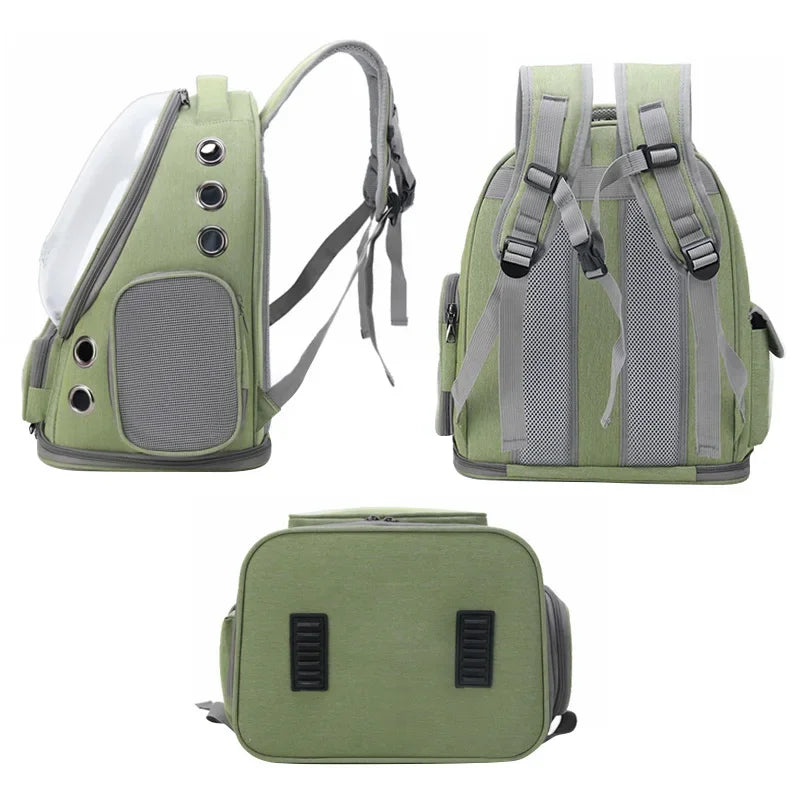 Transparent Cat Carrier Backpack Breathable Travel Bag - BarkHatch